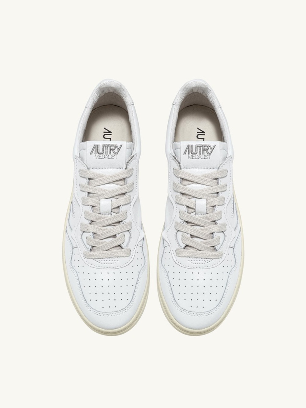 Autry Medalist White Leather Sneakers
